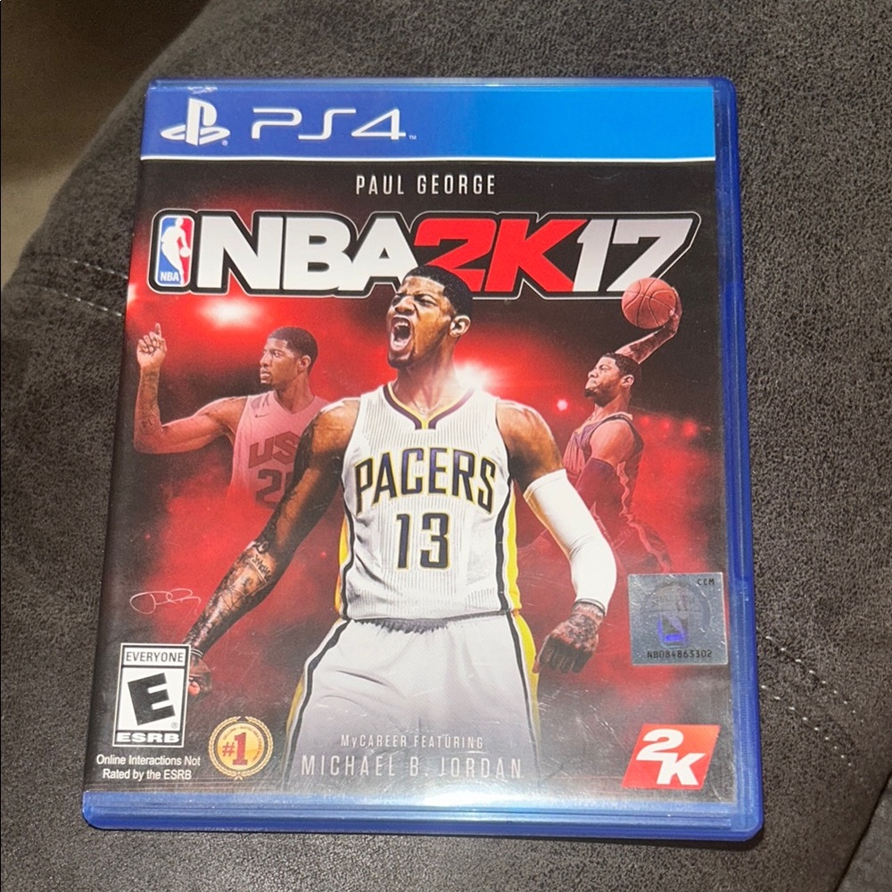 NBA 2K17 PS4 Game Blue Case Dynamic Basketball Action